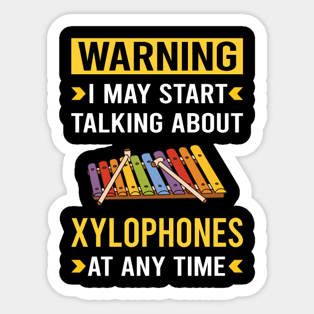 Warning Xylophone Sticker by Bourguignon Aror